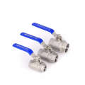 double male cf8m 1000wog hydraulic bspt threaded price 1/2" ss 304 316l 2pcs stainless steel pull port ball valve